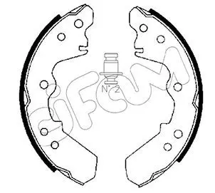 Handler.Part Brake shoe set CIFAM 153191 1