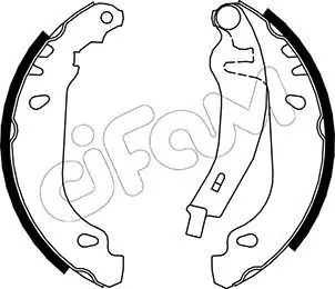 Handler.Part Brake shoe set CIFAM 153345Y 1