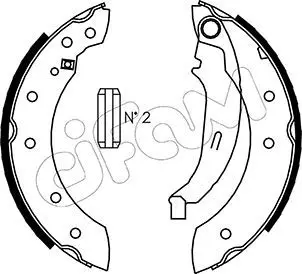 Handler.Part Brake shoe set CIFAM 153350 1