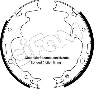 Handler.Part Brake shoe set CIFAM 153357 1