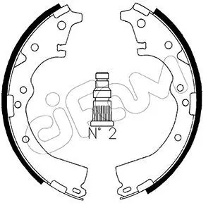 Handler.Part Brake shoe set CIFAM 153416 1