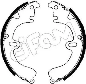 Handler.Part Brake shoe set CIFAM 153417 1