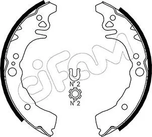 Handler.Part Brake shoe set CIFAM 153435 1