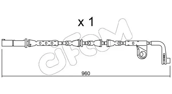 Handler.Part Warning contact, brake pad wear CIFAM SU220 1