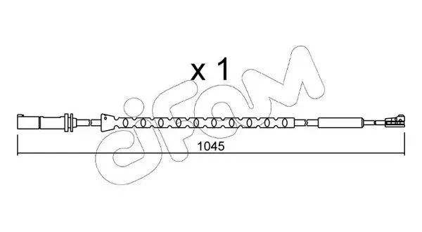 Handler.Part Warning contact, brake pad wear CIFAM SU310 1