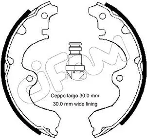 Handler.Part Brake shoe set CIFAM 153634 1