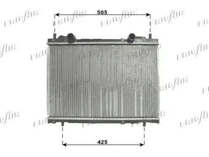 Handler.Part Radiator, engine cooling FRIGAIR 01043085 1