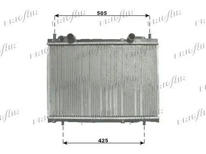 Handler.Part Radiator, engine cooling FRIGAIR 01043086 1