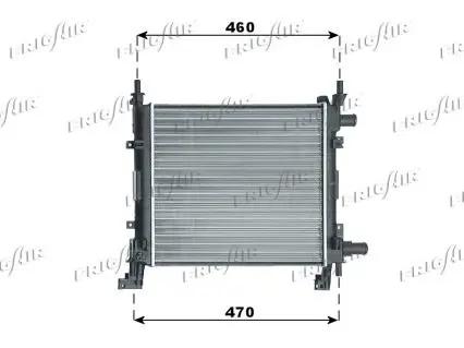 Handler.Part Radiator, engine cooling FRIGAIR 01053055 1