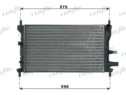 Handler.Part Radiator, engine cooling FRIGAIR 01053060 1