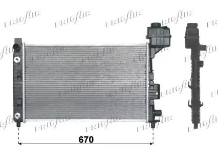 Handler.Part Radiator, engine cooling FRIGAIR 01063005 1