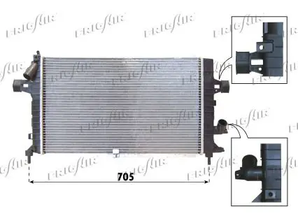 Handler.Part Radiator, engine cooling FRIGAIR 01073089 1