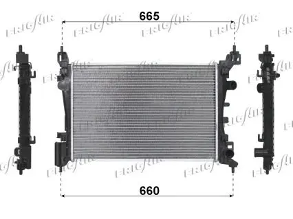 Handler.Part Radiator, engine cooling FRIGAIR 01073101 1