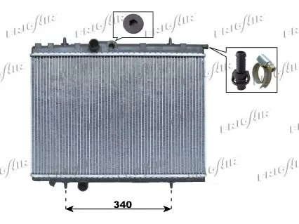 Handler.Part Radiator, engine cooling FRIGAIR 01083035 1