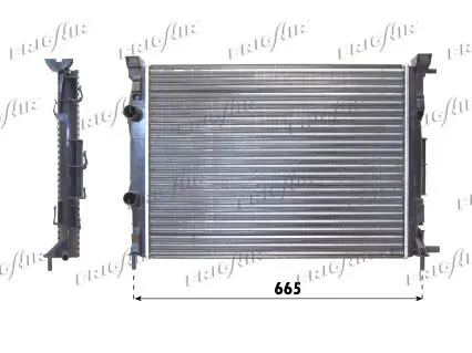 Handler.Part Radiator, engine cooling FRIGAIR 01093090 1