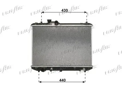 Handler.Part Radiator, engine cooling FRIGAIR 01143036 1