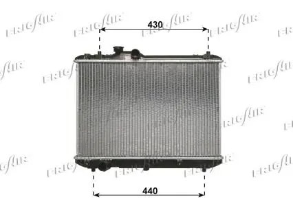 Handler.Part Radiator, engine cooling FRIGAIR 01143037 1