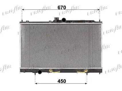 Handler.Part Radiator, engine cooling FRIGAIR 01163030 1