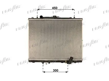 Handler.Part Radiator, engine cooling FRIGAIR 01163033 1