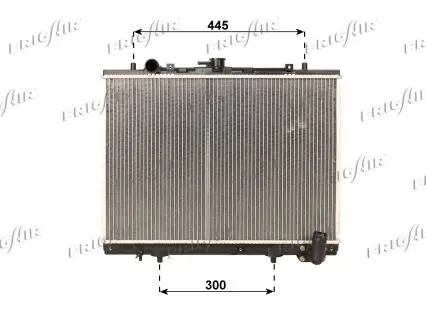 Handler.Part Radiator, engine cooling FRIGAIR 01163034 1