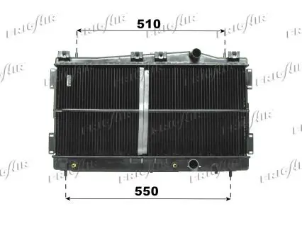 Handler.Part Radiator, engine cooling FRIGAIR 01183012 1