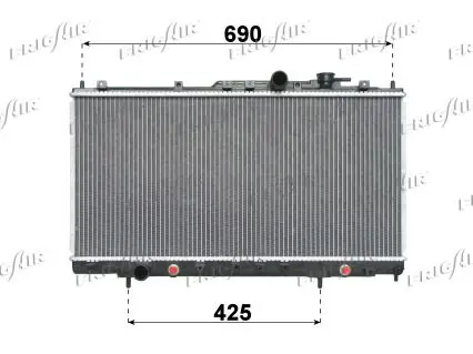 Handler.Part Radiator, engine cooling FRIGAIR 01183018 1