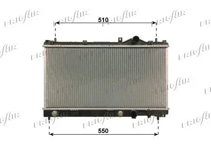 Handler.Part Radiator, engine cooling FRIGAIR 01183024 1