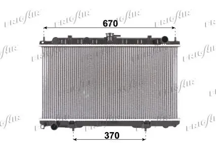 Handler.Part Radiator, engine cooling FRIGAIR 01213048 1