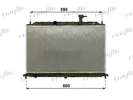 Handler.Part Radiator, engine cooling FRIGAIR 01283108 1