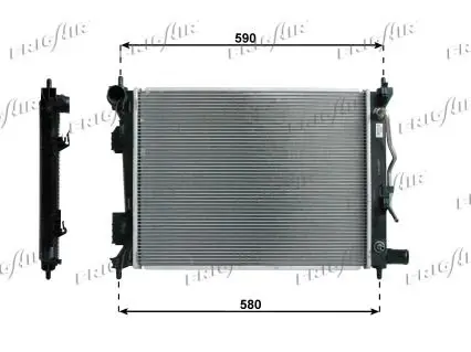 Handler.Part Radiator, engine cooling FRIGAIR 01333035 1