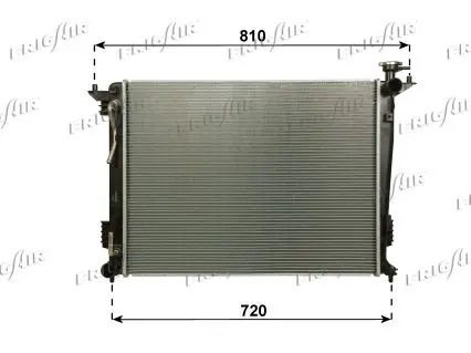 Handler.Part Radiator, engine cooling FRIGAIR 01333043 1