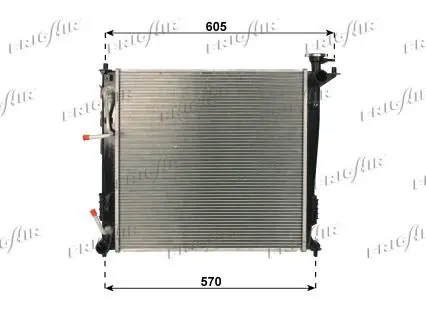 Handler.Part Radiator, engine cooling FRIGAIR 01333048 1