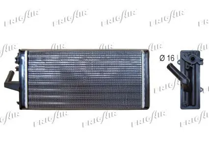 Handler.Part Heat exchanger, interior heating FRIGAIR 06043114 1