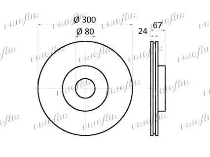 Handler.Part Brake disc FRIGAIR DC04103 2