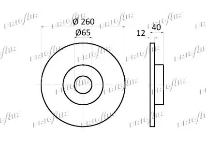 Handler.Part Brake disc FRIGAIR DC04121 2