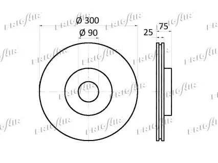 Handler.Part Brake disc FRIGAIR DC09108 2