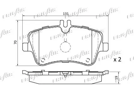 Handler.Part Brake pad set, disc brake FRIGAIR PD06501 3