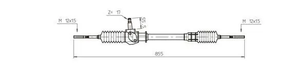 Handler.Part Steering gear General Ricambi FI4051 1