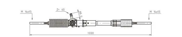 Handler.Part Steering gear General Ricambi RE4019 1