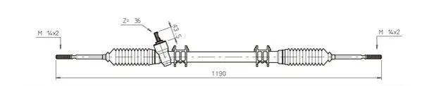 Handler.Part Steering gear General Ricambi VO4004 1