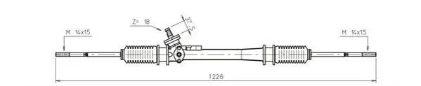 Handler.Part GENERAL RICAMBI WW4037 Steering Gear for SEAT, VW General Ricambi WW4037 1