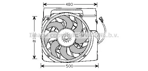 Handler.Part Fan, radiator PRASCO BW7511 1