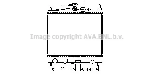 Handler.Part Radiator, engine cooling PRASCO DN2210 1