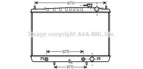 Handler.Part Radiator, engine cooling PRASCO DN2242 1