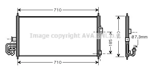 Handler.Part Condenser, air conditioning PRASCO DN5201 1