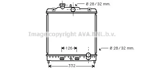 Handler.Part Radiator, engine cooling PRASCO HD2121 1