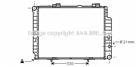 Handler.Part Radiator, engine cooling PRASCO MS2202 1