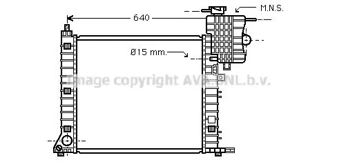 Handler.Part Radiator, engine cooling PRASCO MSA2264 1