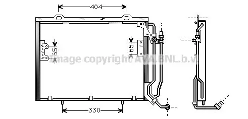 Handler.Part Condenser, air conditioning PRASCO MSA5279 1