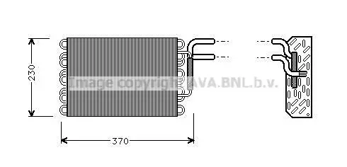 Handler.Part Evaporator, air conditioning PRASCO MSV002 1